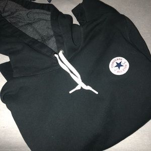 Converse black fleece hoodie